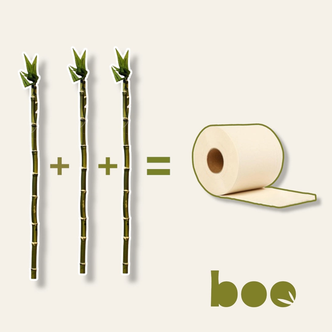 48 x extra long bamboo toilet rolls