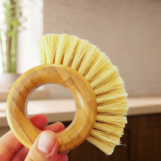 Hoop Shape Bamboo and Sisal Cleaning Brush