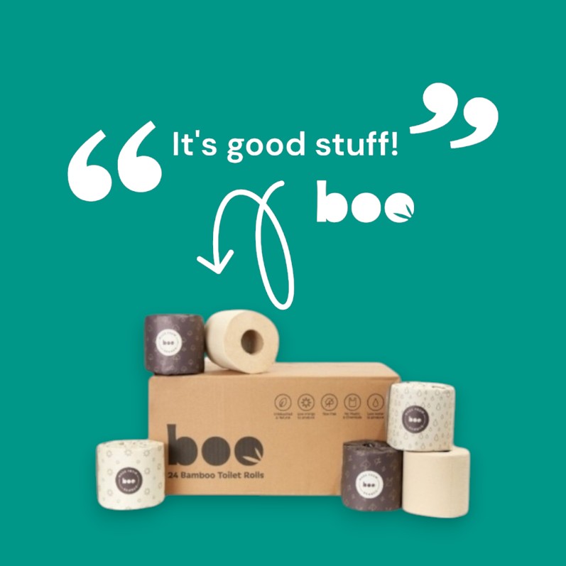 24 x extra long bamboo toilet paper rolls